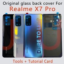 New Back Battery Cover Housing Door Rear Case For Oppo realme X7 Pro / X2Pro with camera frame glass lens + Adhesive Original