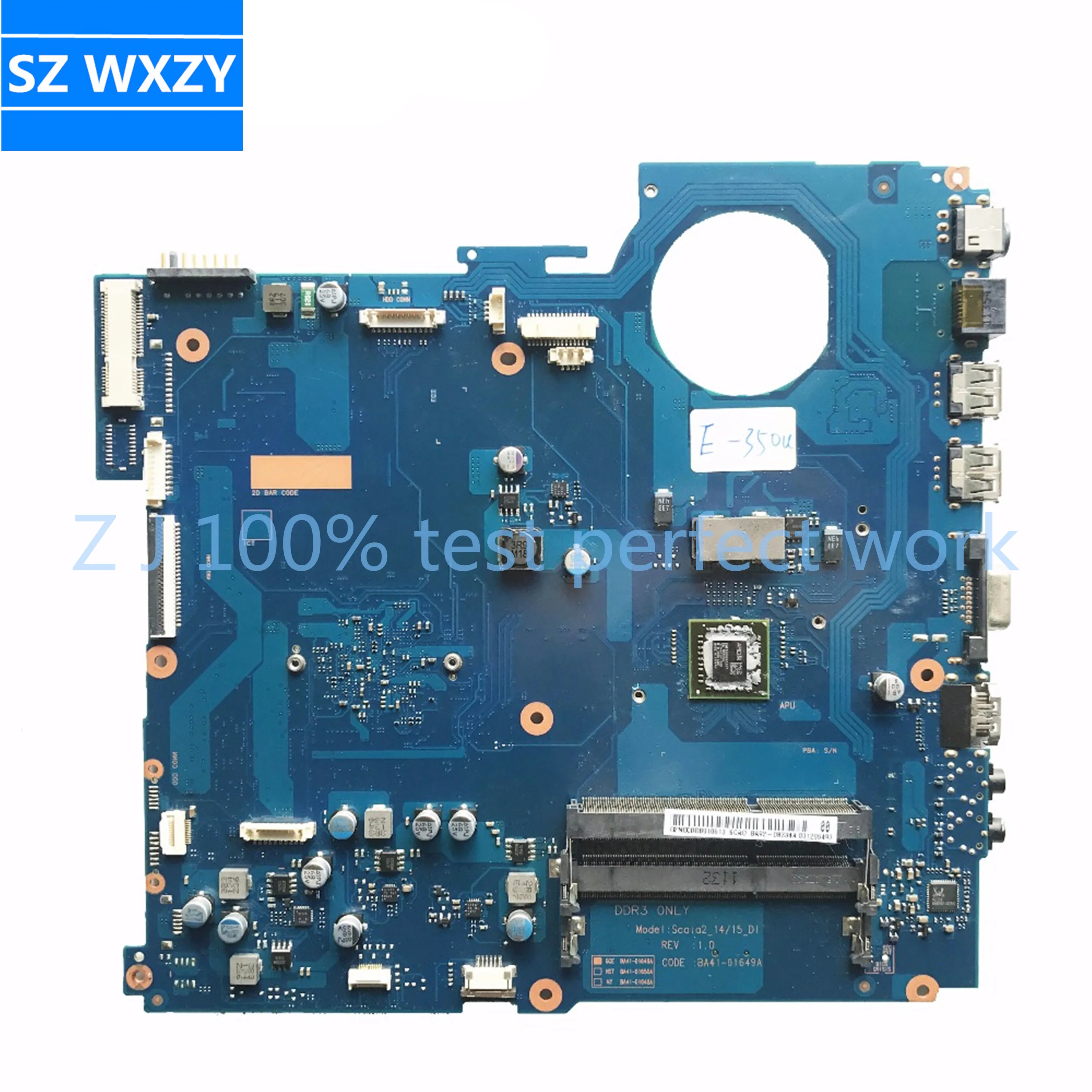 Для Samsung RV515 Материнская плата ноутбука BA41 01649A BA92 08334A 08334B с E350 ЦПУ материнская 100%