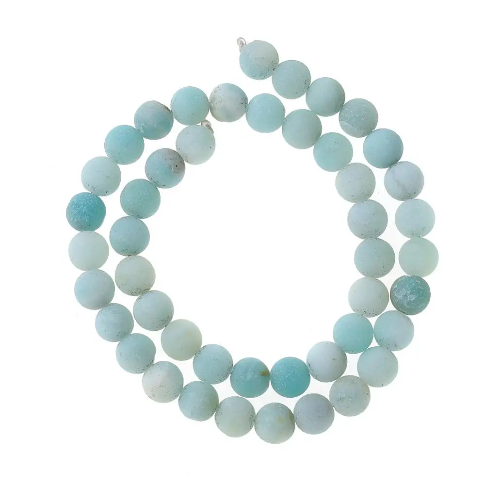 Blue Amazonite Черный матовый оникс Ляпис розовый КВАРЦЕВЫЙ и из натурального камня бусины для самостоятельного изготовления ювелирных изделий браслет 4 6 8 10 12 мм Прямая поставка - Цвет: Blue Amazonite