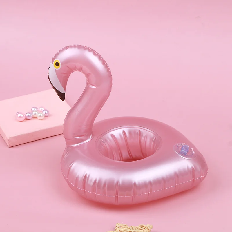 Mini flotador inflable para piscina de flamencos, juguetes flotantes para bebidas, portavasos, juguetes de fiesta para ni&ntilde;os, juguetes de regalo-1