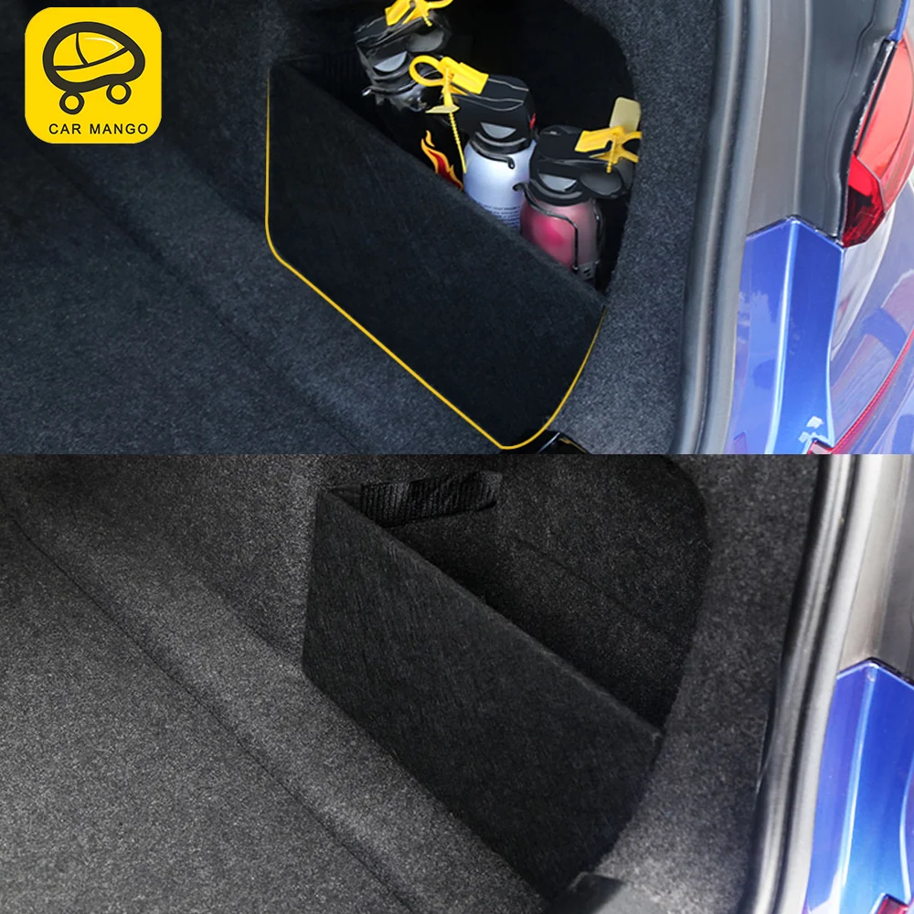 

CarMango for BMW 3 Series G20 2020 2021 Car Styling Trunk Rear Stops Block Pad Space Organizer Storage Box Case Accessories