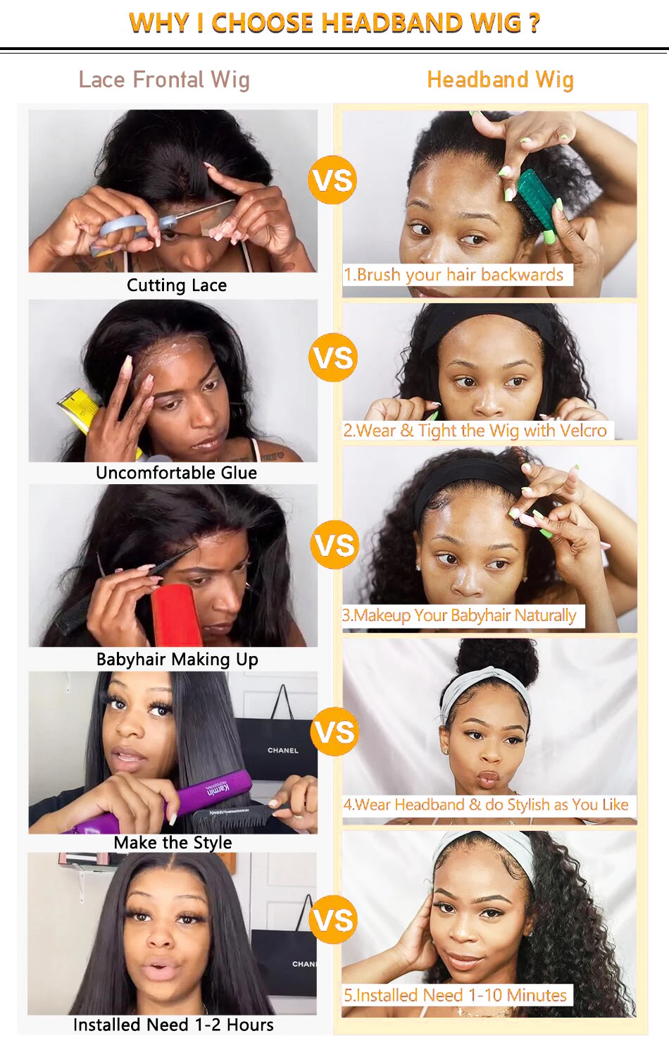 

4B 4C Afro Kinky Curly Headband Wig Short Curly Full Machine Made Human Hair Wig With Headband No Glue Wig Human Hair