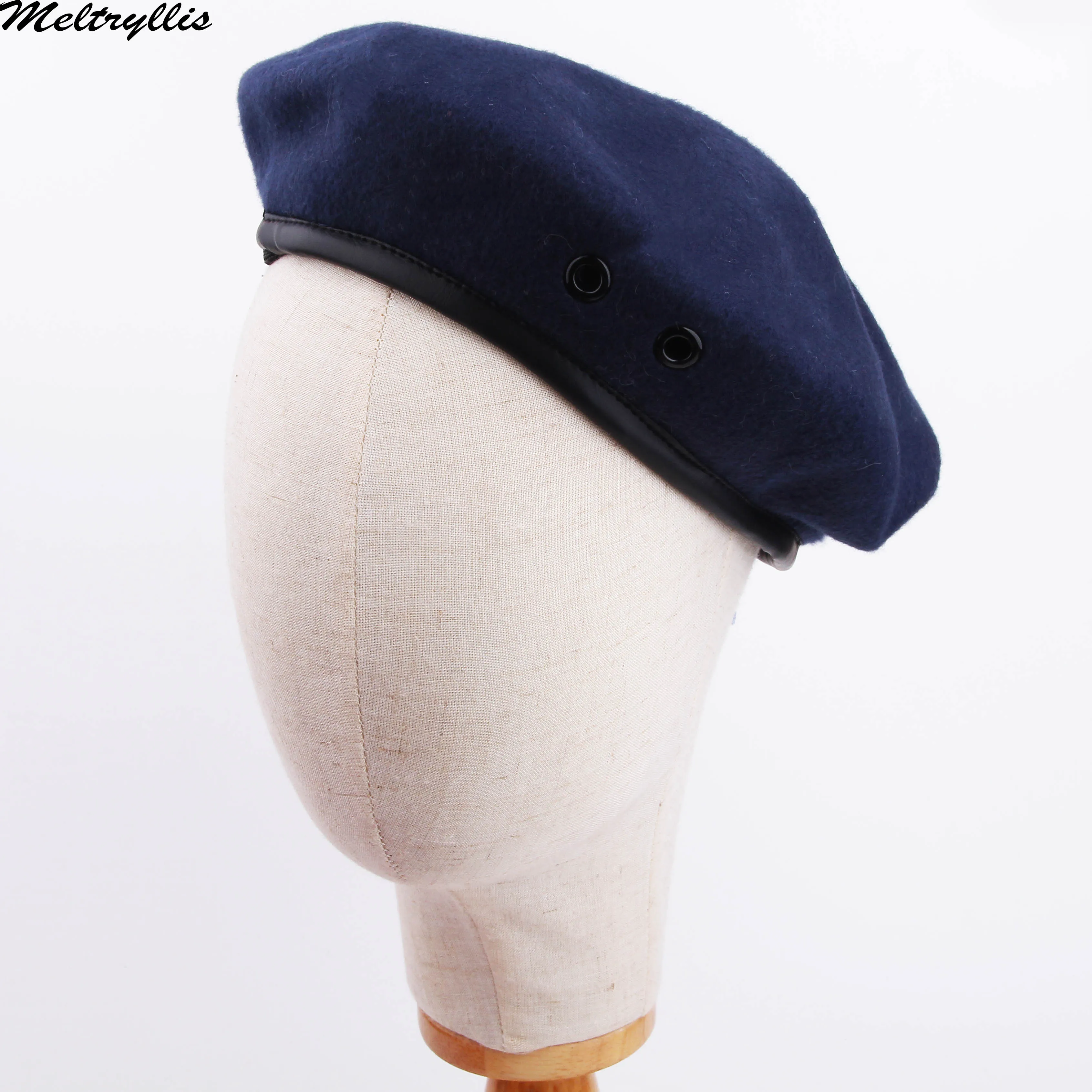 [Meltryllis] дешевые модные новые женские шерстяные одноцветные береты весенне-зимние