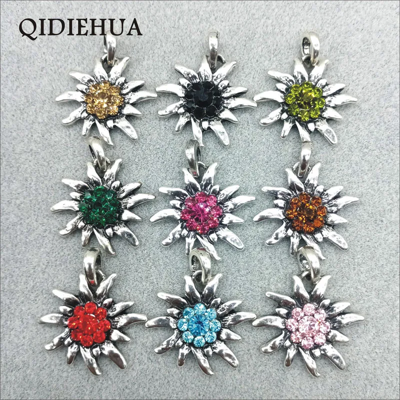 Новая мода DIY Кристальные украшения из цветов изготовление Подвески тибетский