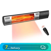 wall mounted heater terrace infrared carbon fiber heating tube patio outdoor balcony courtyard 2 hours timing with remote contro