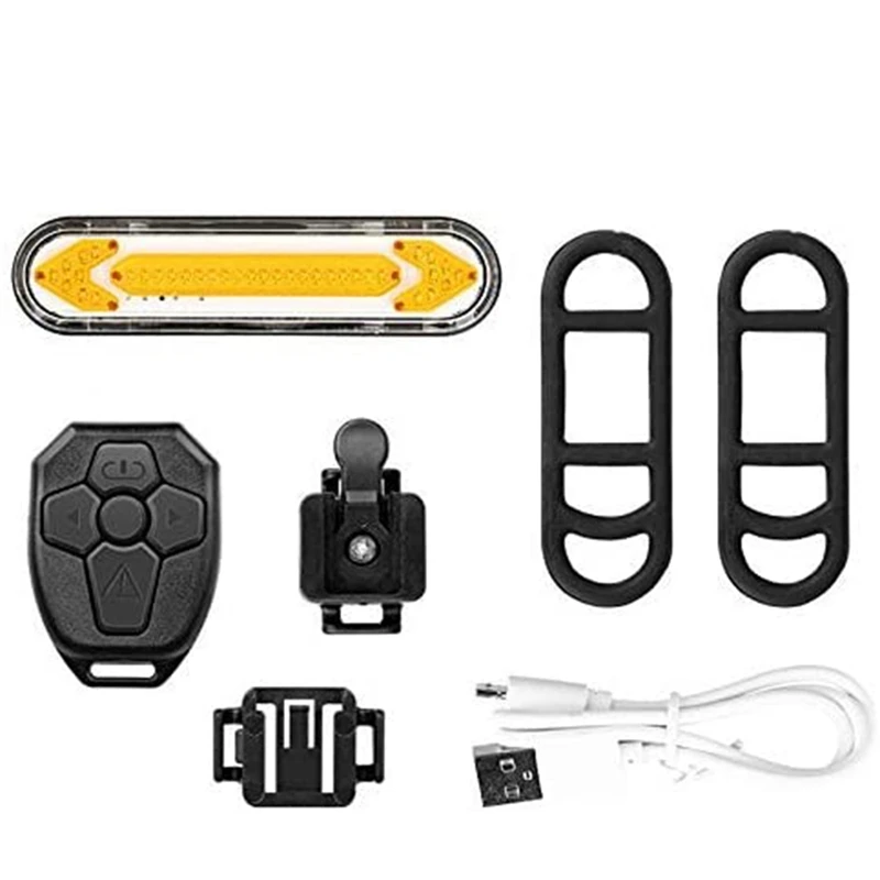 

Bicycle Bike Light Remote Turn Signal Bicycle Tail Light For Bicycle USB Rechargeable Rear Light Bike LED Safety Warning