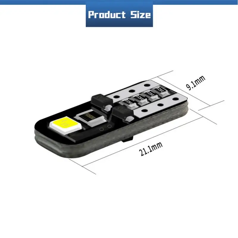 

2 4 6 10pcs Car Led Width Indicator 2835 T10 Canbus Interior Ceiling Light License Plate Door Reading Light Inner Tail Signal