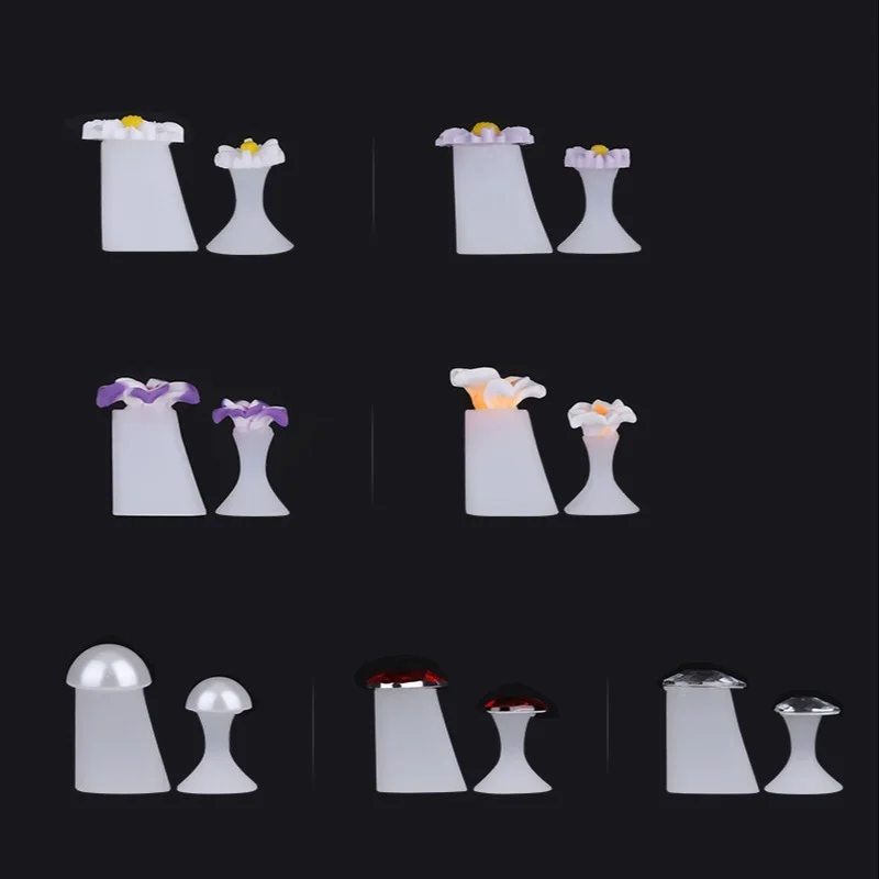 8 шт./лот мягкий силиконовый разделитель для пальцев ног цветок сердце