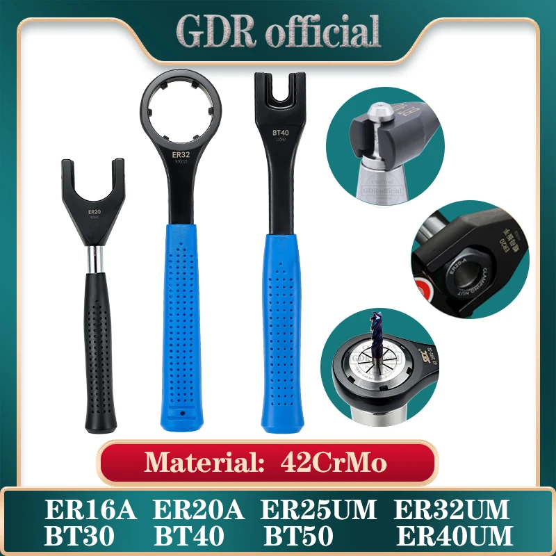 ER16 ER20 ER25 ER32 ER40 BT30 BT40 BT50 высококлассный инструмент с ЧПУ гаечный ключ вытяжной