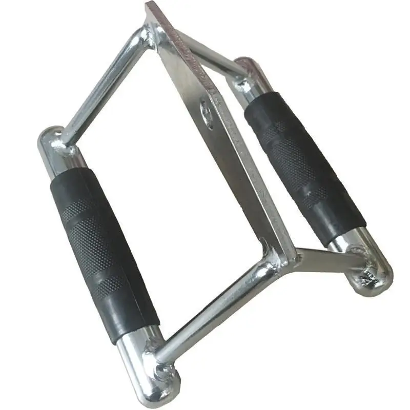 

Double D Row Handle Cable Attachment Gym Equipment Accessories Rowing Machine Tricep Rope Training Rope Pull Down Ropes Non Slip