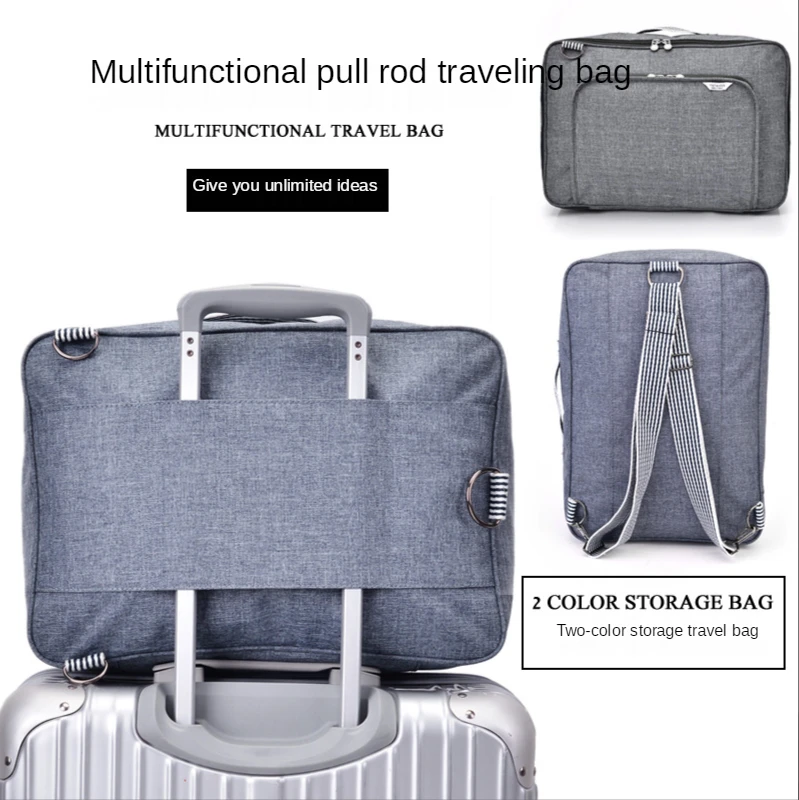 

Travel Bag Clothing Storage Bag Backpack Single Shoulder Bag Luggage Trolley Case Diagonal Bag Large Capacity and Portable
