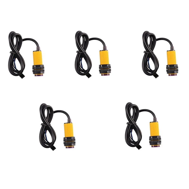

5 Pcs/Lot Smart Car Robot E18-D80NK Infrared Obstacle Avoidance Sensor Proximity Switch 3-80cm Adjustable