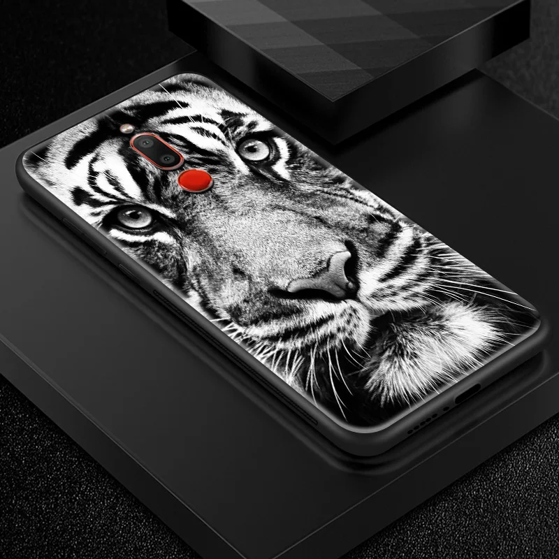 W306 Задняя крышка из закаленного стекла для Meizu 16s 16th Plus 16X M6T M882Q M892Q M5 M6 M8 M9 Note TPU Рамка бампер печать обложек сумка с животными - Цвет: W306