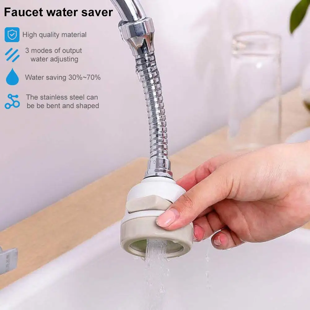 Смеситель для воды из нержавеющей стали 3 уровня поворот на 360