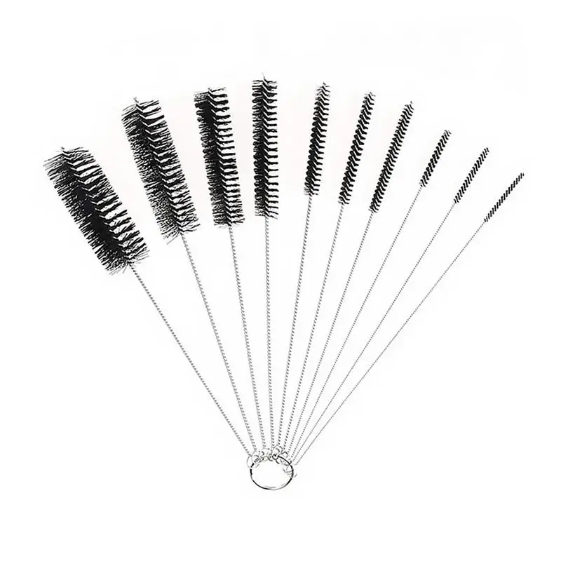 10Pcs/set Nylon Brush Multi-Functional Tools Cleaning Drink Straws Sewing Machines Paint Spray Guns Cleaner |