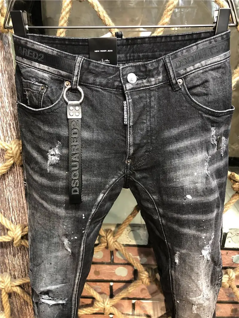 2020 New Designer DSQUARED2 Denim Jeans Holes Trousers Pants Biker Jeans HOMME Ripped Jeans COOLGUY D2 Jeans  Men Pants A216
