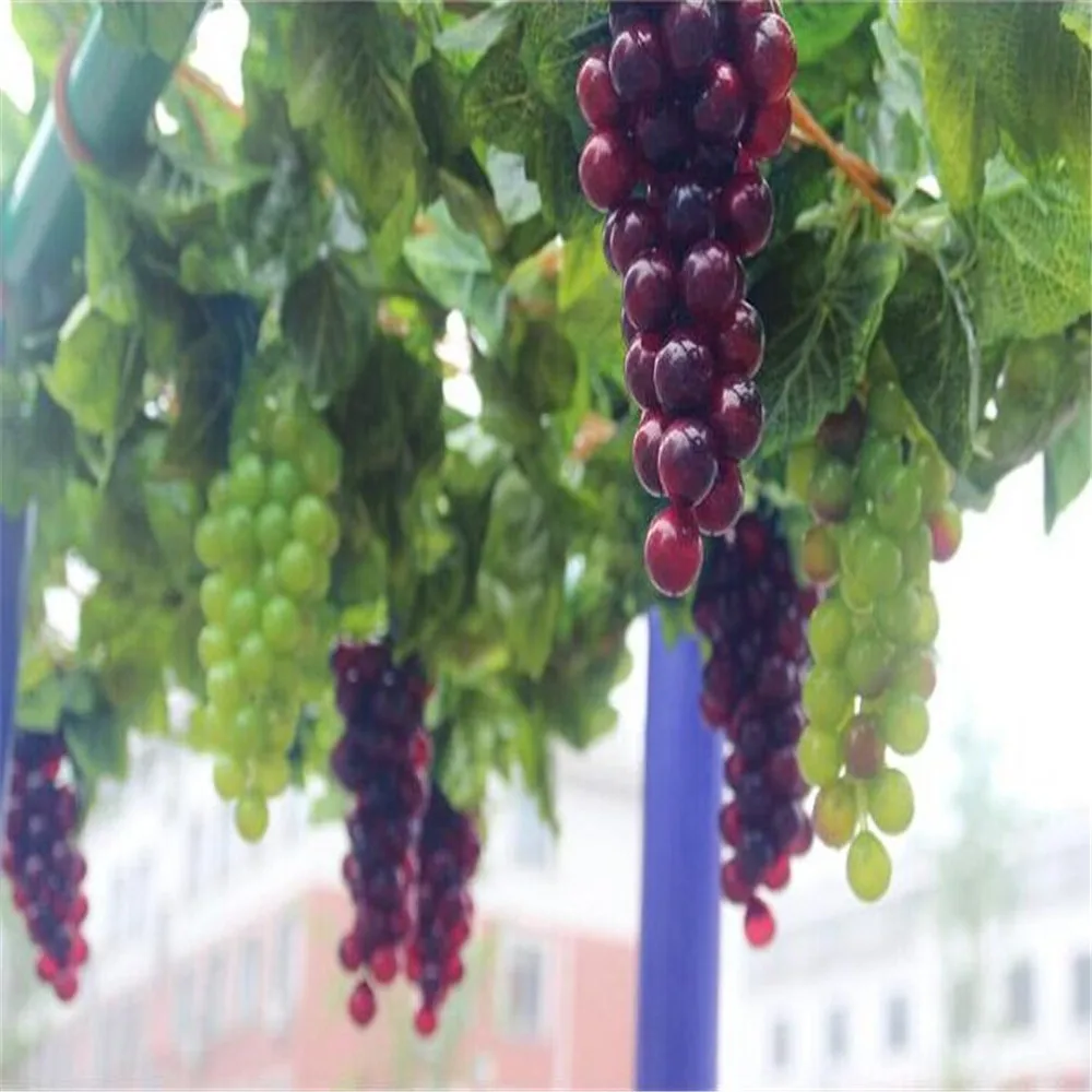 baratas Artificial Grande Corda De Uvas Com Folhas De Uva Hera Videira Conjunto Para Decoração De Casa Jardim Parede Pendurado Ornamento Casamento Decoração Natal
