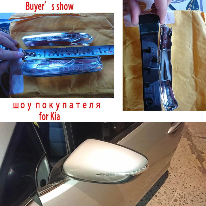 СВЕТОДИОДНЫЕ указатели поворота для KIA K3 для Forte Cerato 2012-, боковое зеркало заднего вида, СВЕТОДИОДНЫЕ указатели поворота
