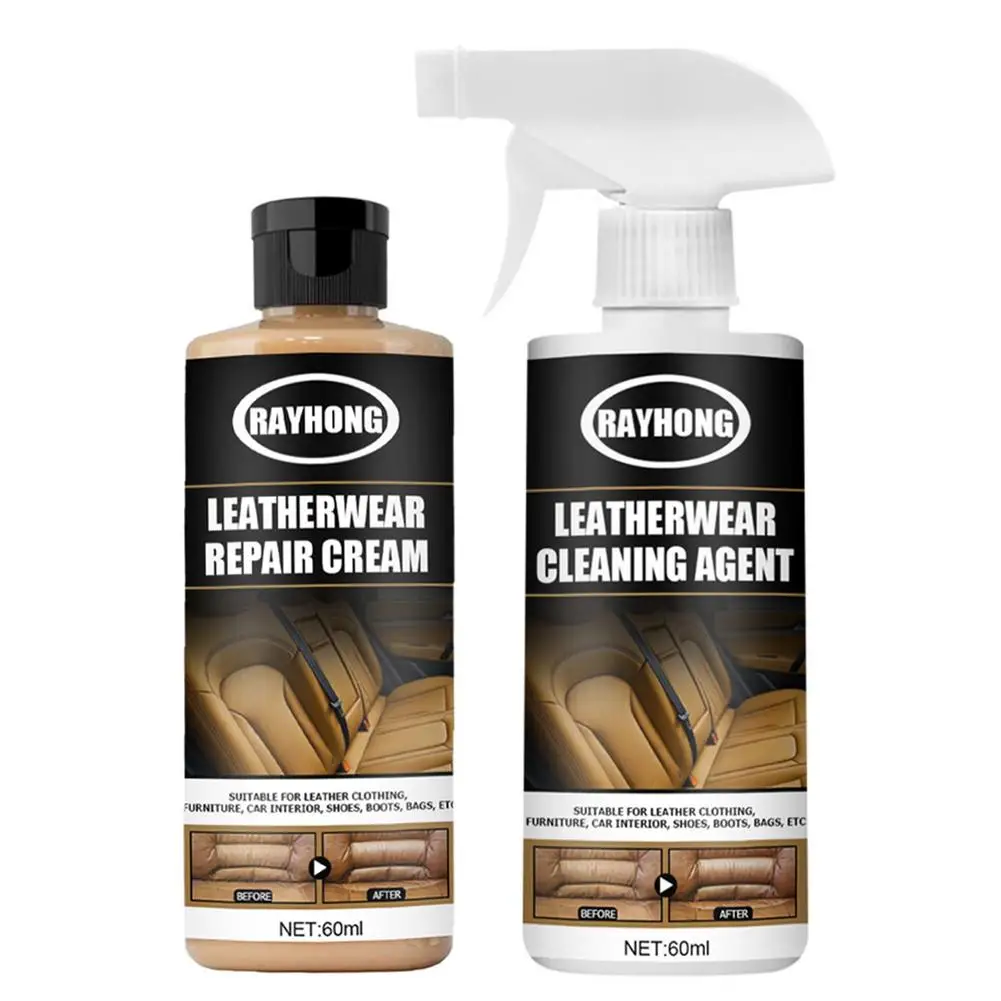 

60ml Auto Interior Leather Car Interior Cleaning Foam Cleaner Car Seat Interior Car Cleaner Car Cleaning Agent Repair Cream