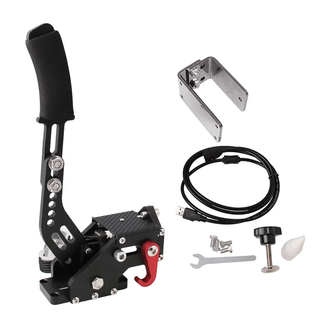 

14Bit PC SIM USB Handbrake with Fixture for Racing Games T300 Black