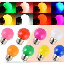12PCS LED Blubs 1W 2W 3W 5W E27 B22 Indoors Red Blue Green White  Warm RGB Colorful Light Bulb Lamp Decorate Home Christmas