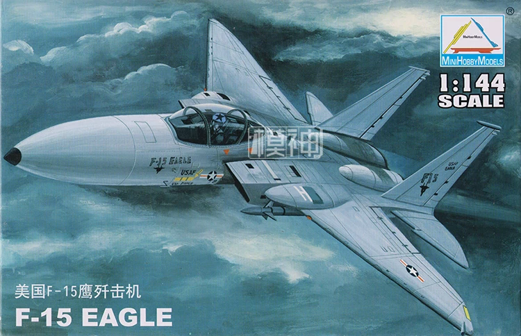 Детские игрушки 1: 144 нам F-15 истребитель Eagle модель комплект штурмовиков в сборе с