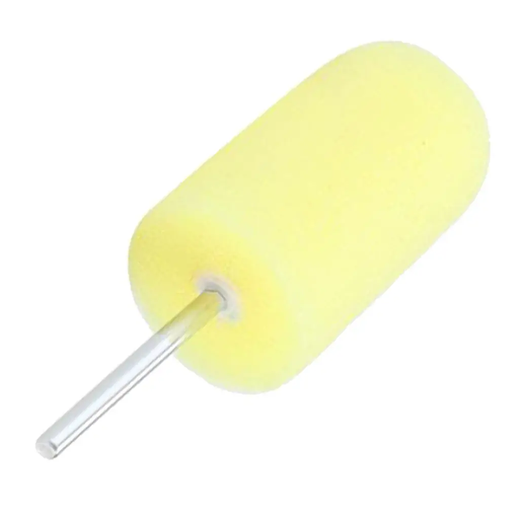 

WHEEL HUB POLISH BUFFING SHANK POLISHING WHEEL SPONGE ROUND FOAM PADS YELLOW