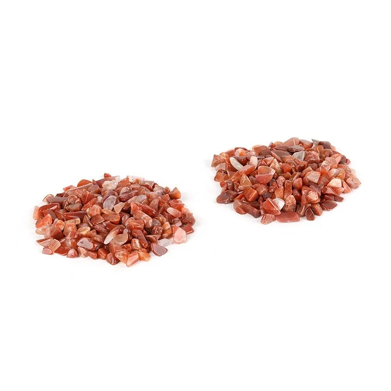 

50g 100g Natural Red Quartz Gravel Crystal Specimen Decor for Aquarium Healing Energy Stone Rock Mineral Home Accessories