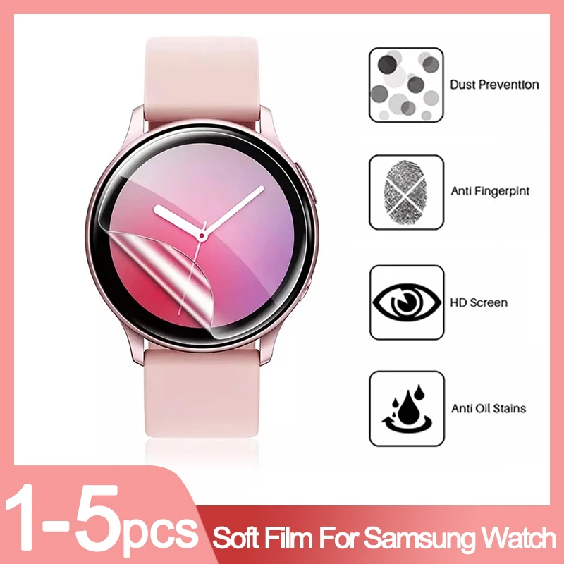 Защитная пленка для Samsung Galaxy Active 1 2 40 мм 44 мягкая защитная Watch 3 41 45 42 46 мм|Смарт-аксессуары| |