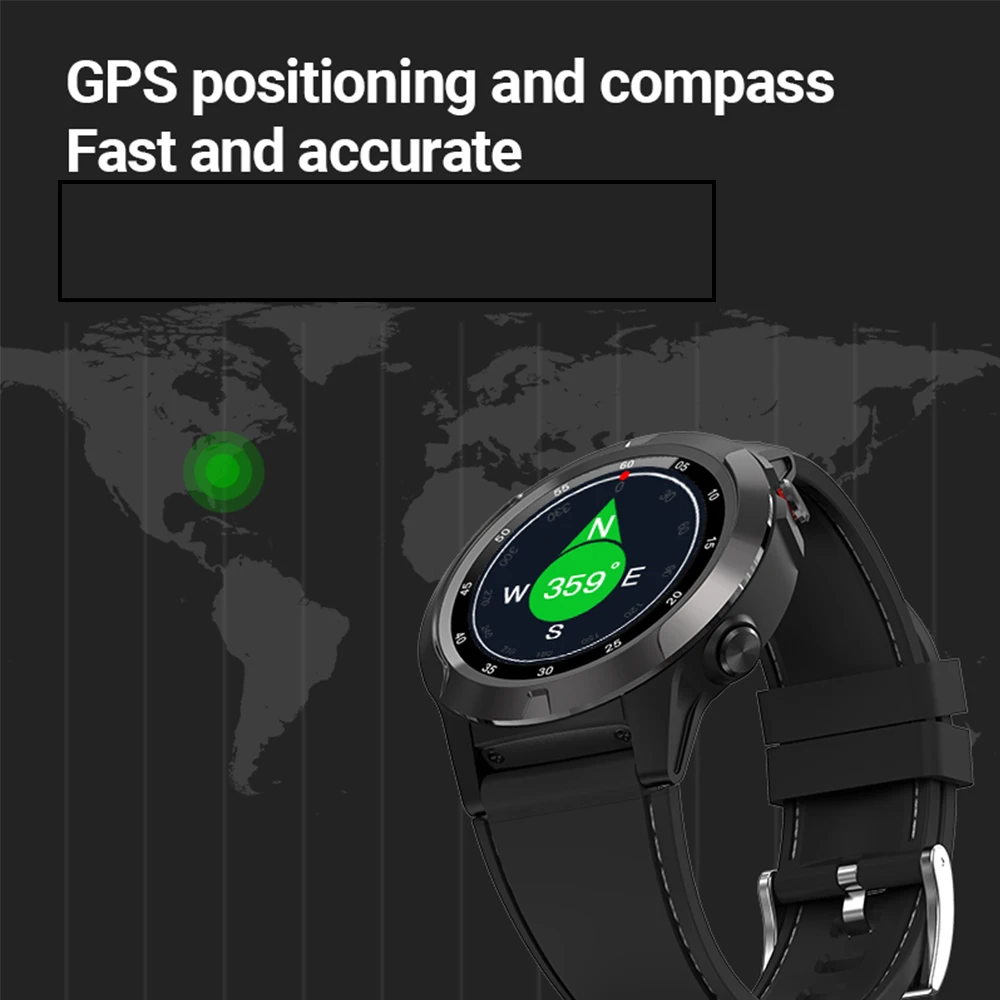 Makibes M4 умные часы для мужчин компас gps Smartwatch многоязычные IP67 водонепроницаемый монитор сердечного ритма часы напоминание о вызове сообщения
