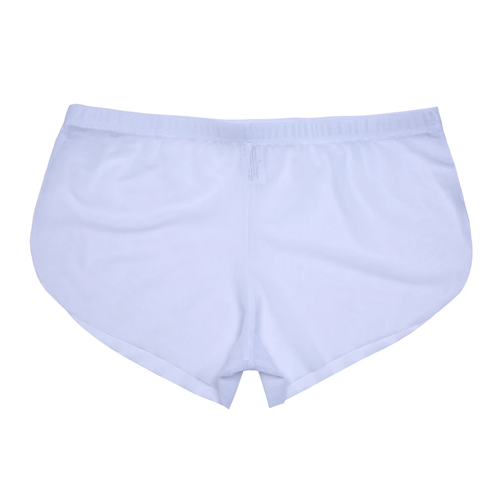 Мужские льняные шелковые трусики и боксеры ультра тонкие полупрозрачные с