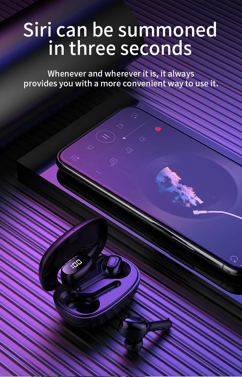 GOOJODOQ 5,0 беспроводные наушники водонепроницаемые TWS HiFi 6D стерео Bluetooth наушники с двойным микрофоном 3-го поколения Auriculares