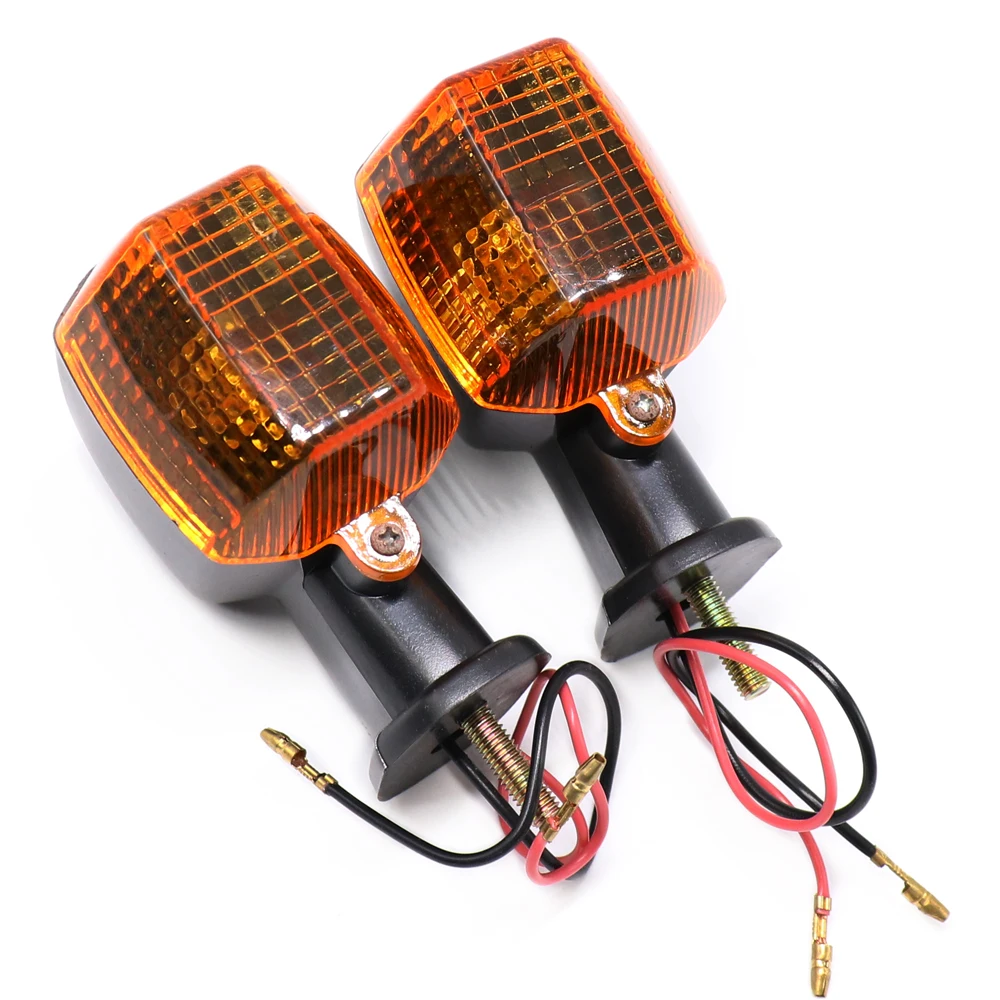 

1Pair Motorcycle Front Rear Turn Signal Light Indicator Lamp For Kawasaki KLE250 KLE400 ZXR250 KLE ZXR 250 400 Yellow Blinker