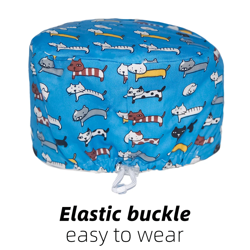 Новинка дышащие медицинские шапки для стоматологической клиники милые скрабы