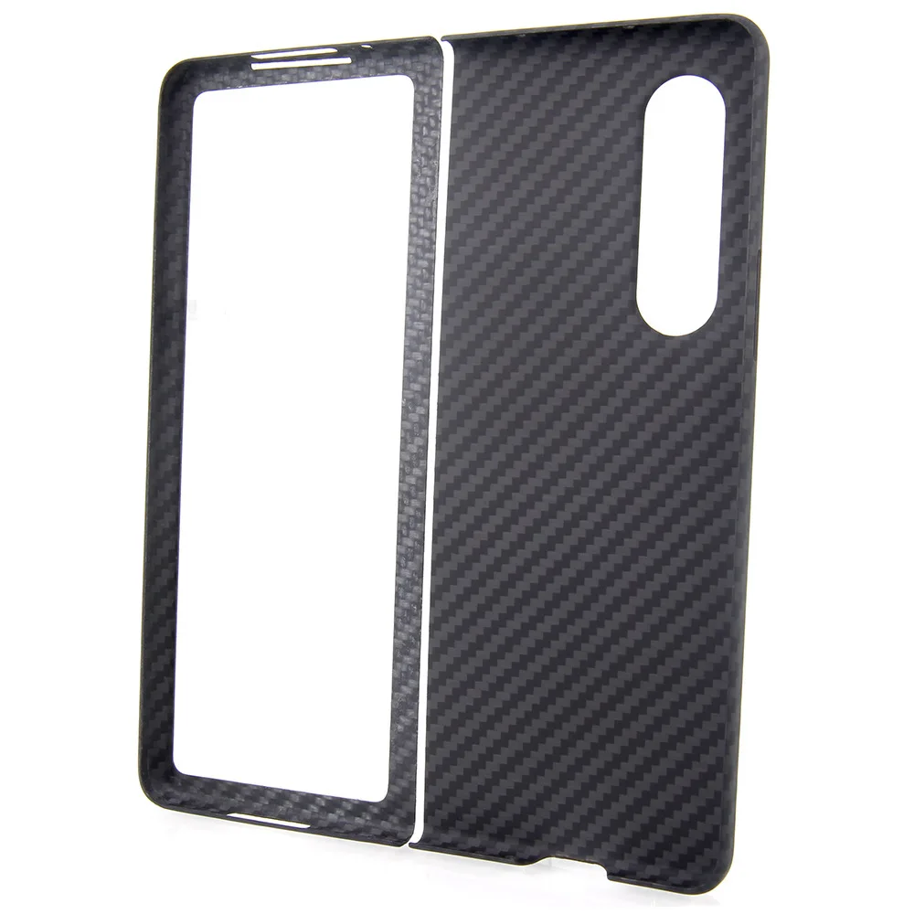luxury pure carbon fiber case for samsung galaxy z fold 3 ultra thin aramid fiber fold 3 protective cover anti fall bumper shell free global shipping