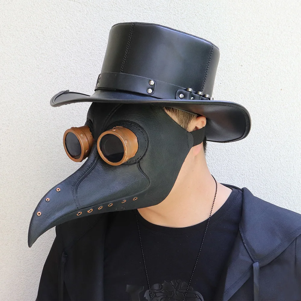 Маски Чумного доктора Хэллоуин латексные маски страшный клюв паровые удары