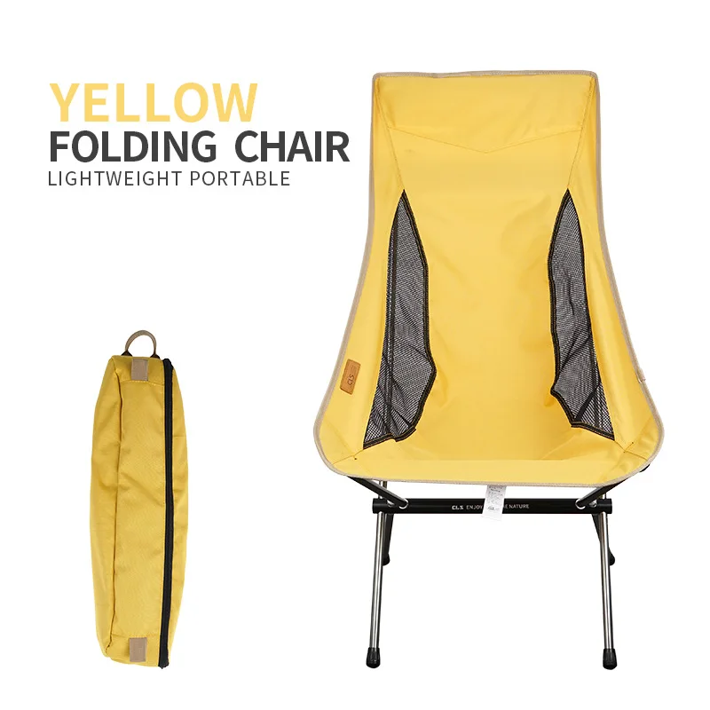 저렴한 새로운 야외 7075 항공 알루미늄 접는 의자 높은 문 의자 휴대용 캠핑 낚시 의자 레저 비치 Backres 의자