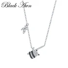 Ювелирные изделия черного цвета AWN в виде звёздочек для женщин ювелирные изделия из стерлингового серебра K059