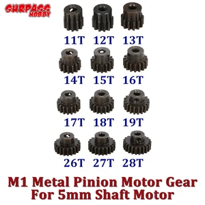 SURPASS HOBBY 3 шт. M1 металлический Шестеренчатый двигатель, сталь 5 мм вал 11T 12T 13T 14T 15T 16T 17T 18T 19T 20T 21T 22T для 18 RC автомобиль
