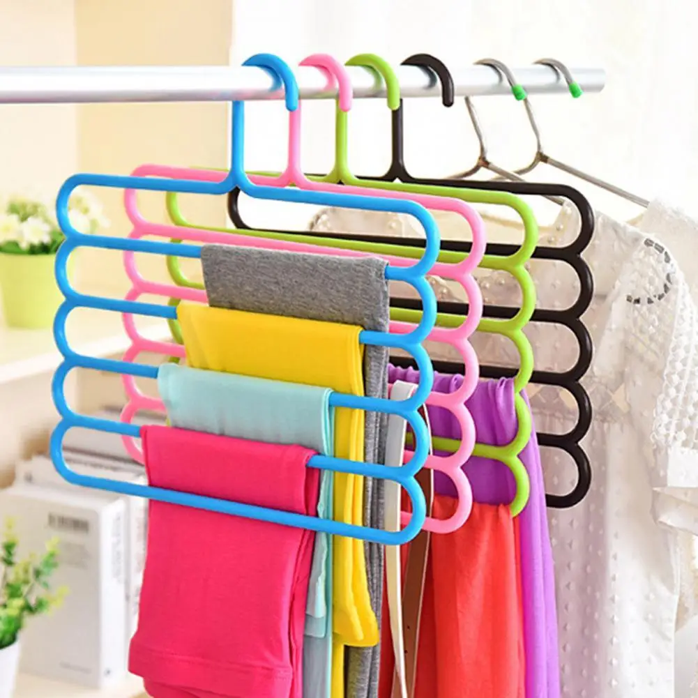 

Hanger Non-Slip Space-saving 5 Layered Closet Hook for House Wives