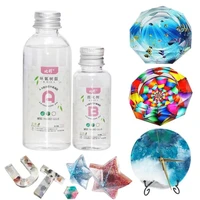 transparent crystal a b glues clear epoxy resin glue kit sets jewelry crafts resists yellowing odor free clear paintings geling