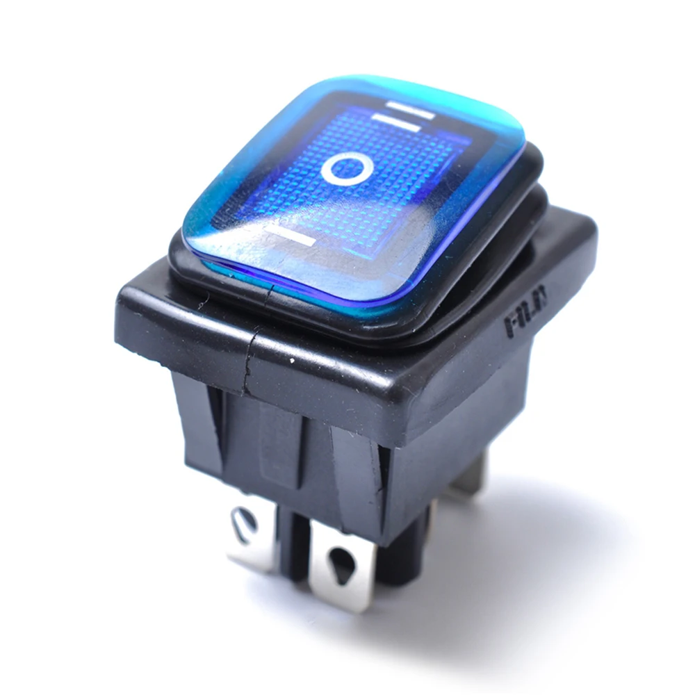 

12V 6 PIN Waterproof Rocker Switch with Lamp Light Dpst DPST For Automobiles and Devices Equipped with DC Power Source Boat