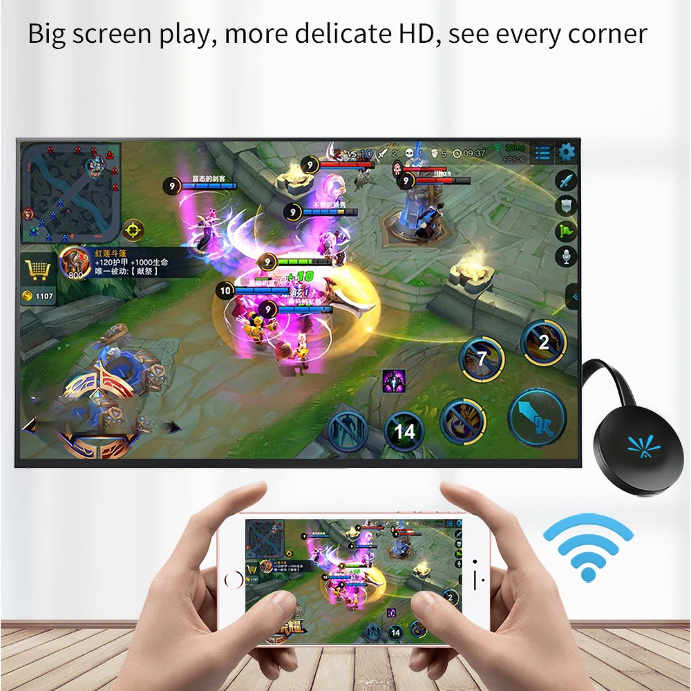 Беспроводной ТВ-приемник G6 2 4G Wi-Fi 1080P HD поддержка HDMI Airplay для Android iOS PK M2