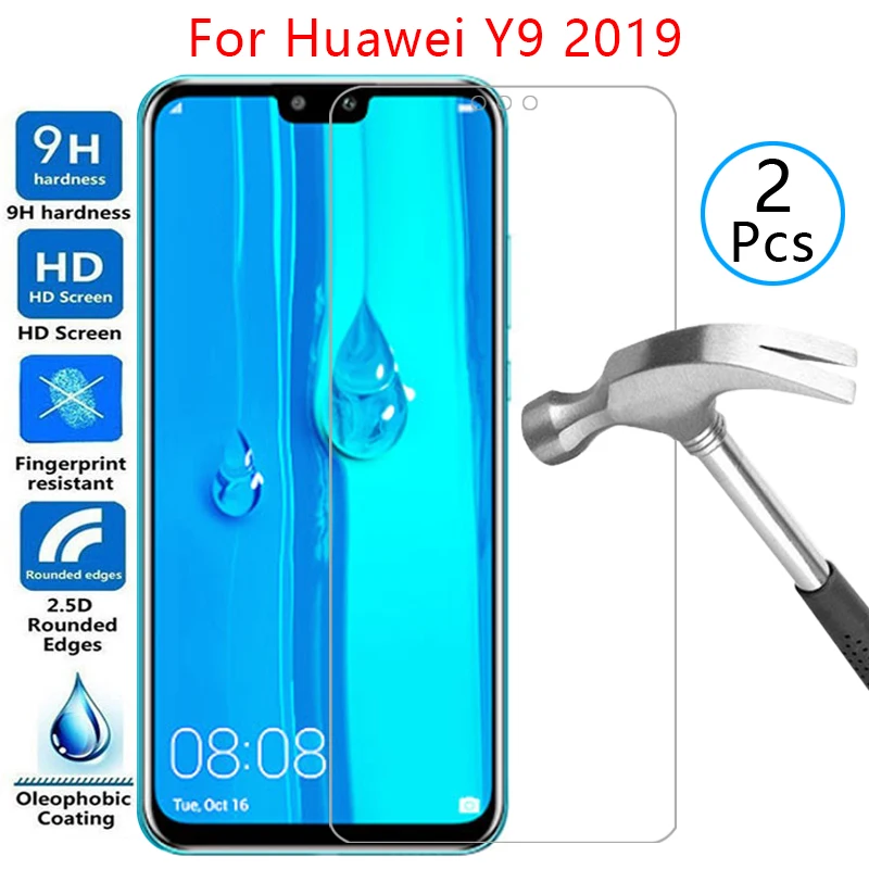 Закаленное стекло для защиты экрана huawei y9 2019 чехол huawey huwei hawei y 9 9y y92019 защитный