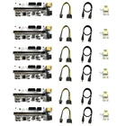Новинка 1-10 шт. Riser VER010 USB3.0 PCI-E Riser VER010-X Express Cable Riser для видеокарты X16 Extender PCI-E Riser Card