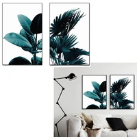 2pcs set creative green plant canvas art print wall poster wall pictures painting wall art for bedroom living room home decor