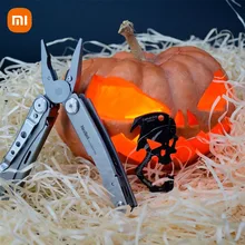 XIAOMI Multitool With Pliers, Scissors, Screwdriver, Wire Stripper, Bottle Opener, Saw and Ruler Stainless Steel Frame Lock Tool