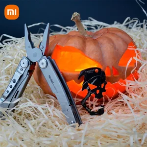 xiaomi multitool with pliers scissors screwdriver wire stripper bottle opener saw and ruler stainless steel frame lock tool free global shipping