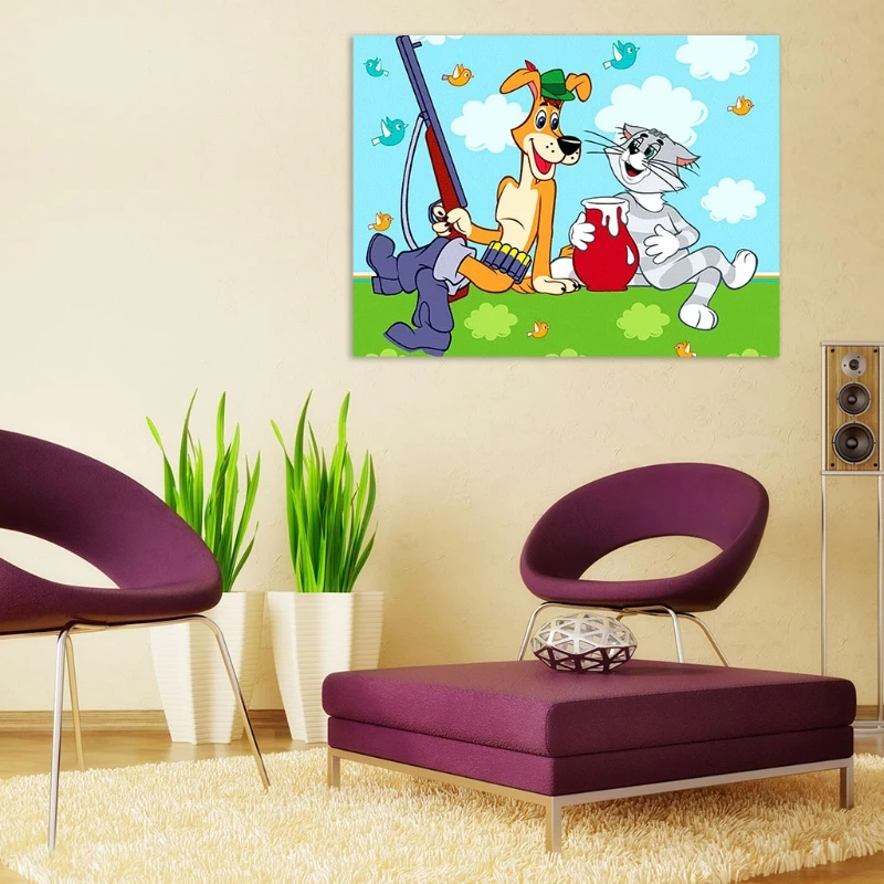 

Cartoon Animation 5D DIY Diamond Painting Kits for Adults Full Drill Crystal Rhi D2TD