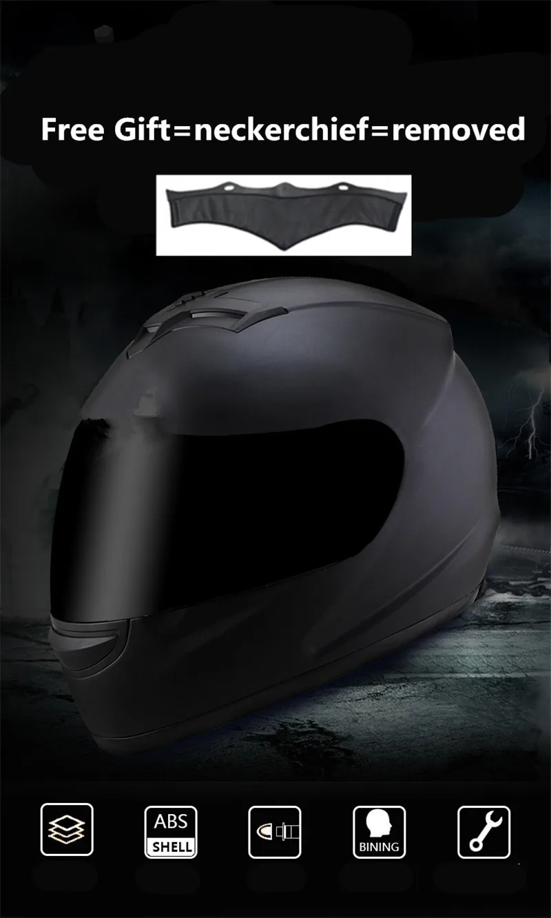 

BYE 616 helmet New imported authentic retro style of the motorcycle helmet with neckerchief and mask for gift